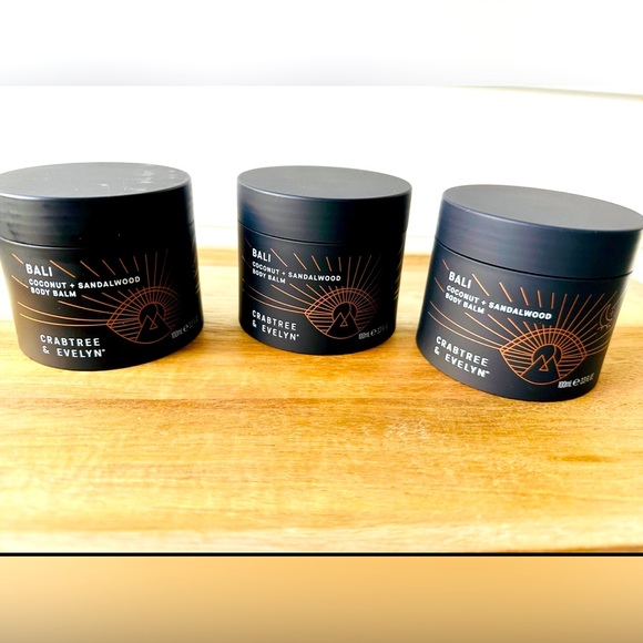 3 Crabtree & Evelyn Bali Coconut & Sandalwood Body Balm...